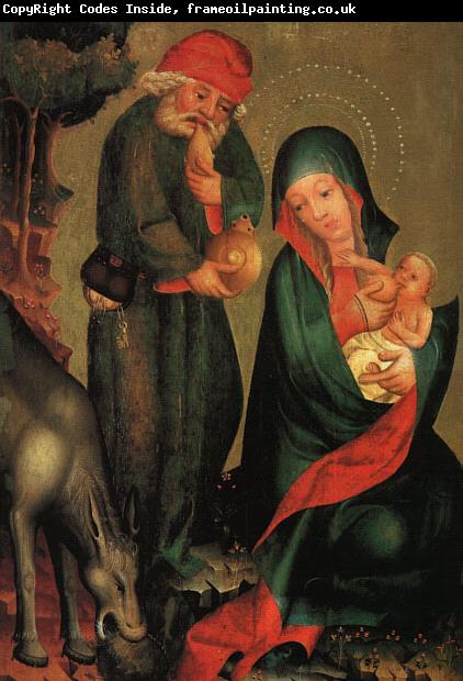 MASTER Bertram Rest on the Flight to Egypt, panel from Grabow Altarpiece g